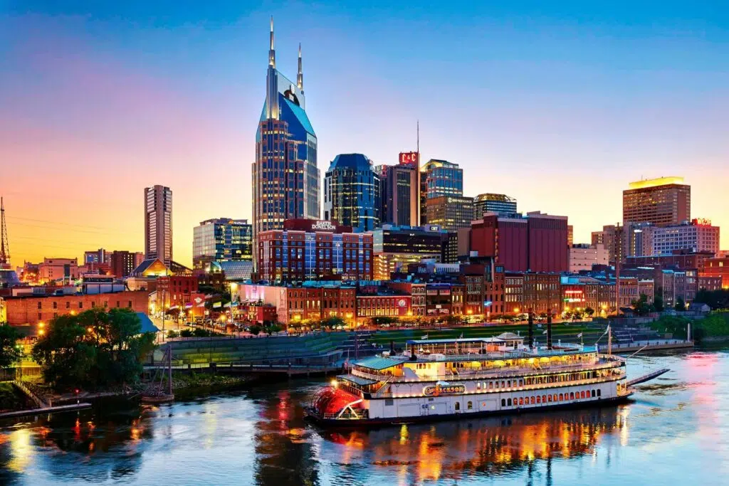 River boat on the Cumberland River in Nashville TN.